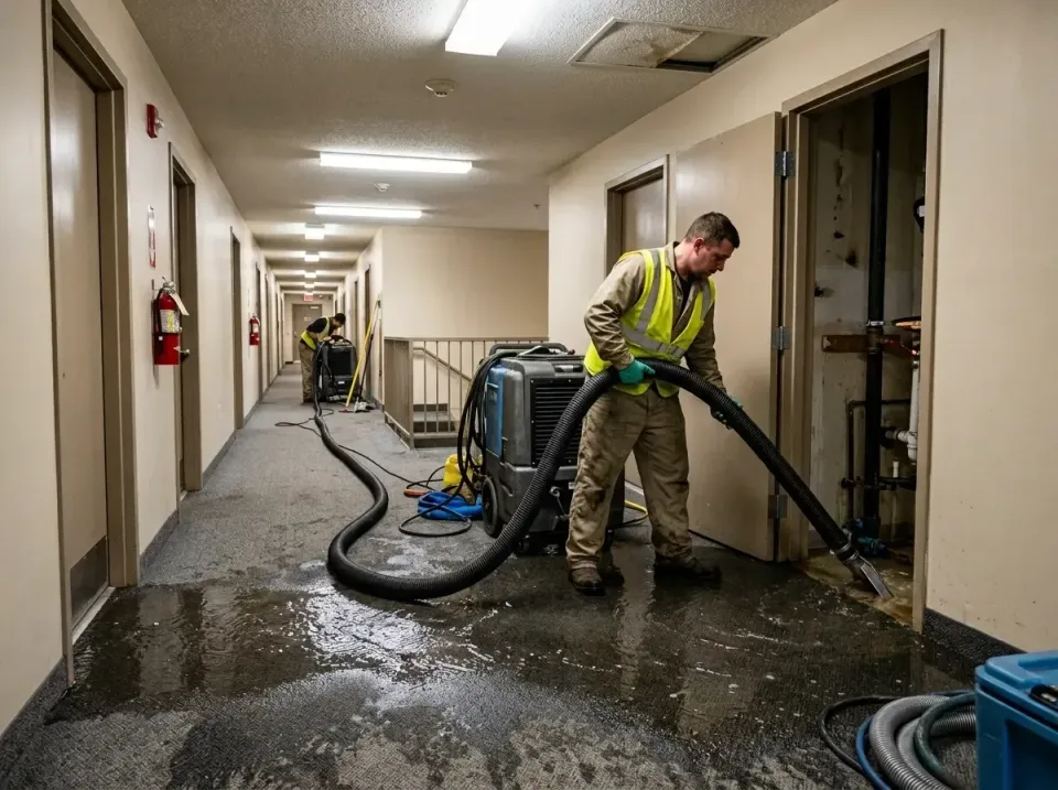 multi-unit-apartment-hallway-f-005 — frequently asked questions, Emergency Burst Pipe Water Extraction & Removal in Shinglet…